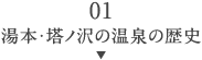 01湯本・塔ノ沢の温泉の歴史
