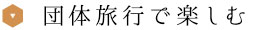 団体旅行で楽しむ